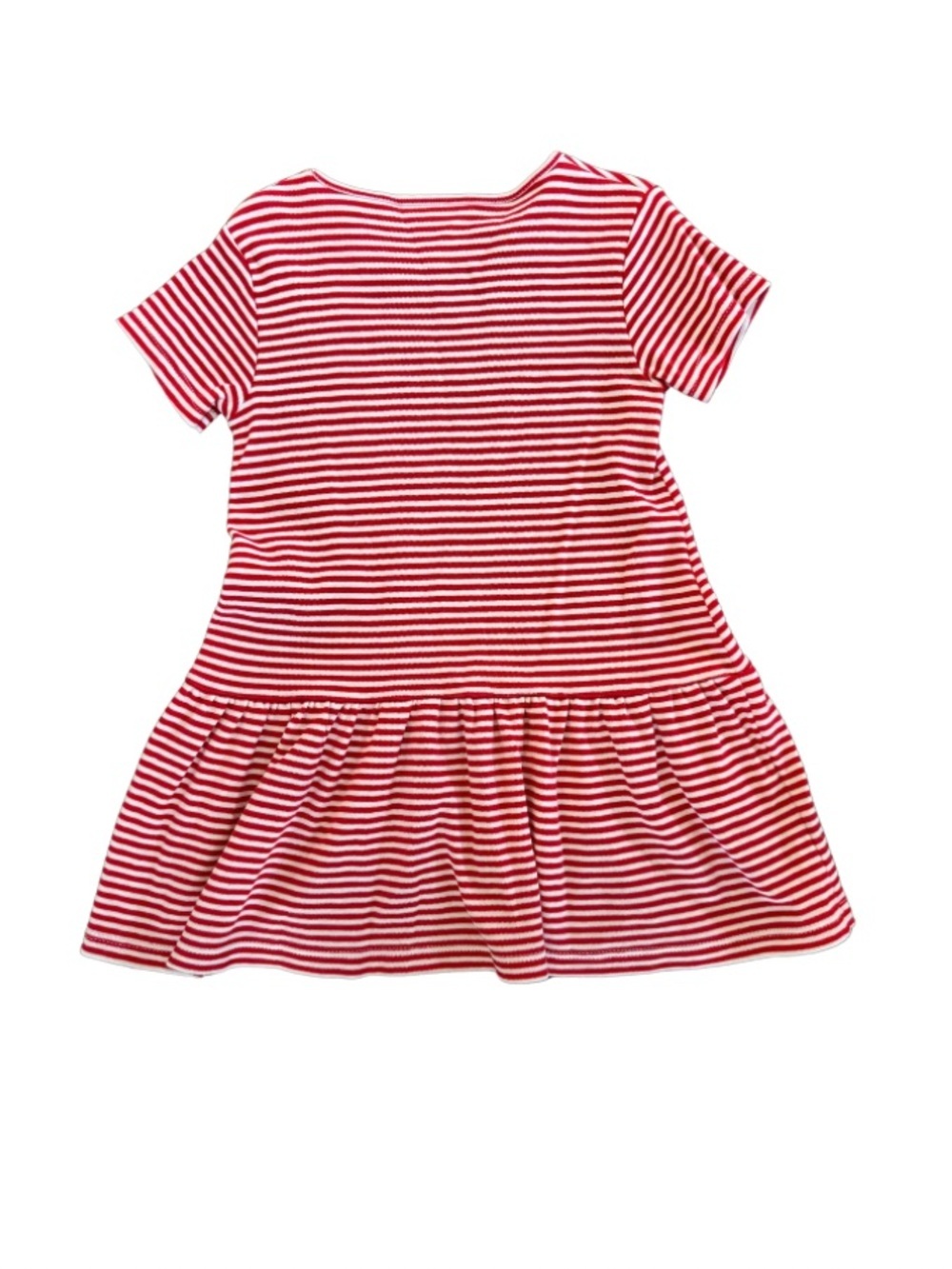 🇺🇸 Little English Red White Stripe Kari Jersey Dress 3T Holiday 4th of July - Picture 2 of 3